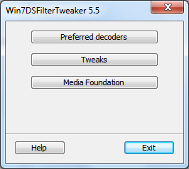 Windows7 DS Filter Tweaker main